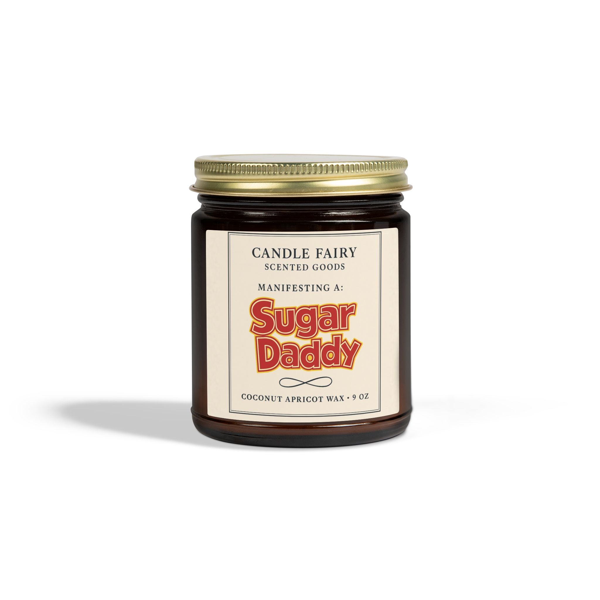 Sugar Daddy Scented Candle — Coconut Apricot Wax (9oz)