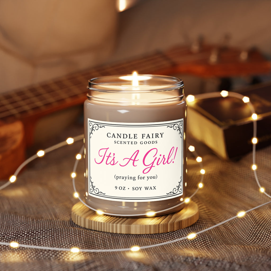 It's A Girl! Scented Soy Candle — 9oz Baby Shower Gift