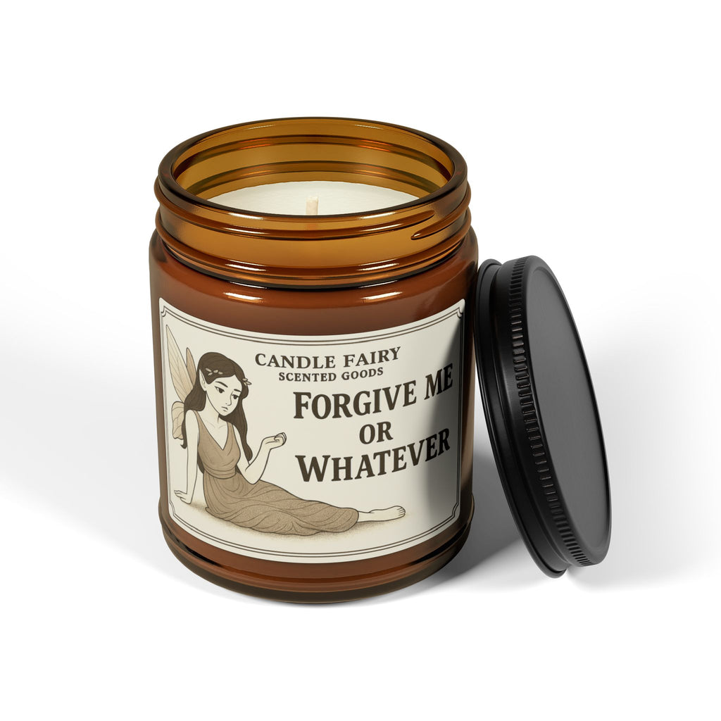 Forgive Me or Whatever Soy Candle — Amber Jar Scented Candle