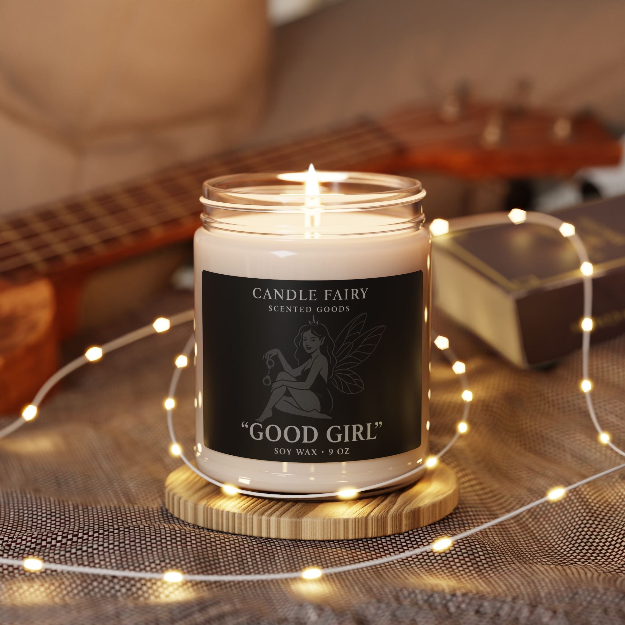 Good Girl fairy label Soy Candle | 9oz Jar, scented soy wax