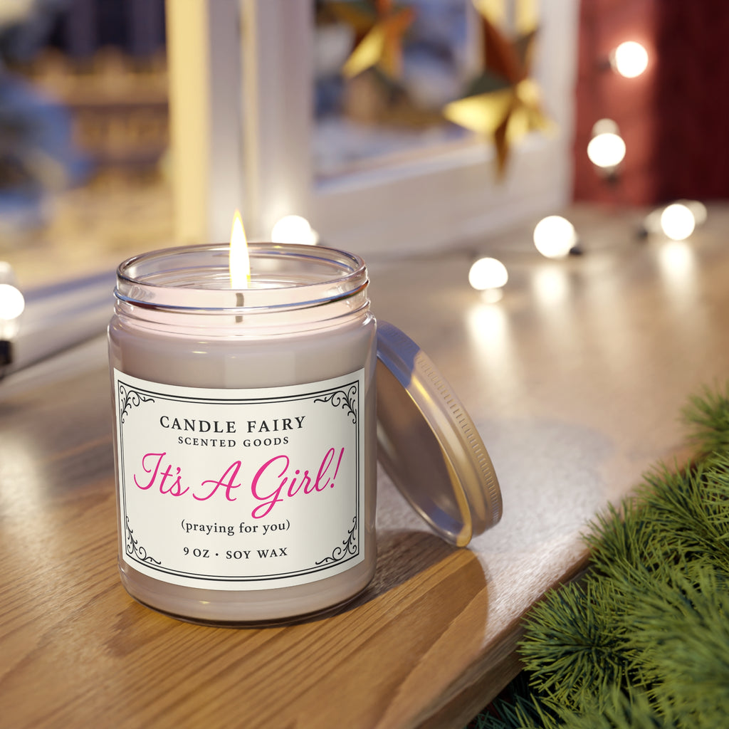 It's A Girl! Scented Soy Candle — 9oz Baby Shower Gift
