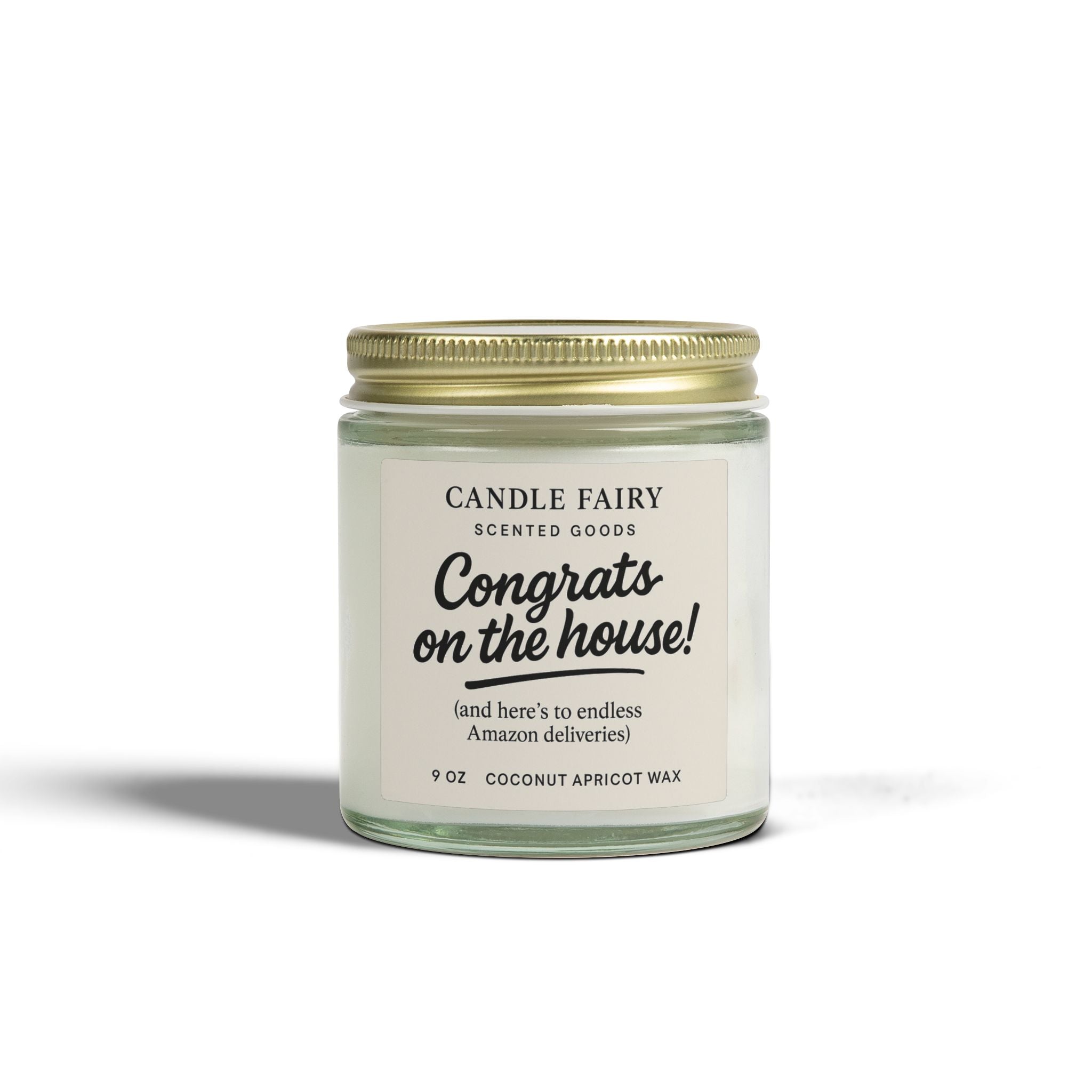 New Home Scented Candle — Coconut Apricot Wax ( 9oz)