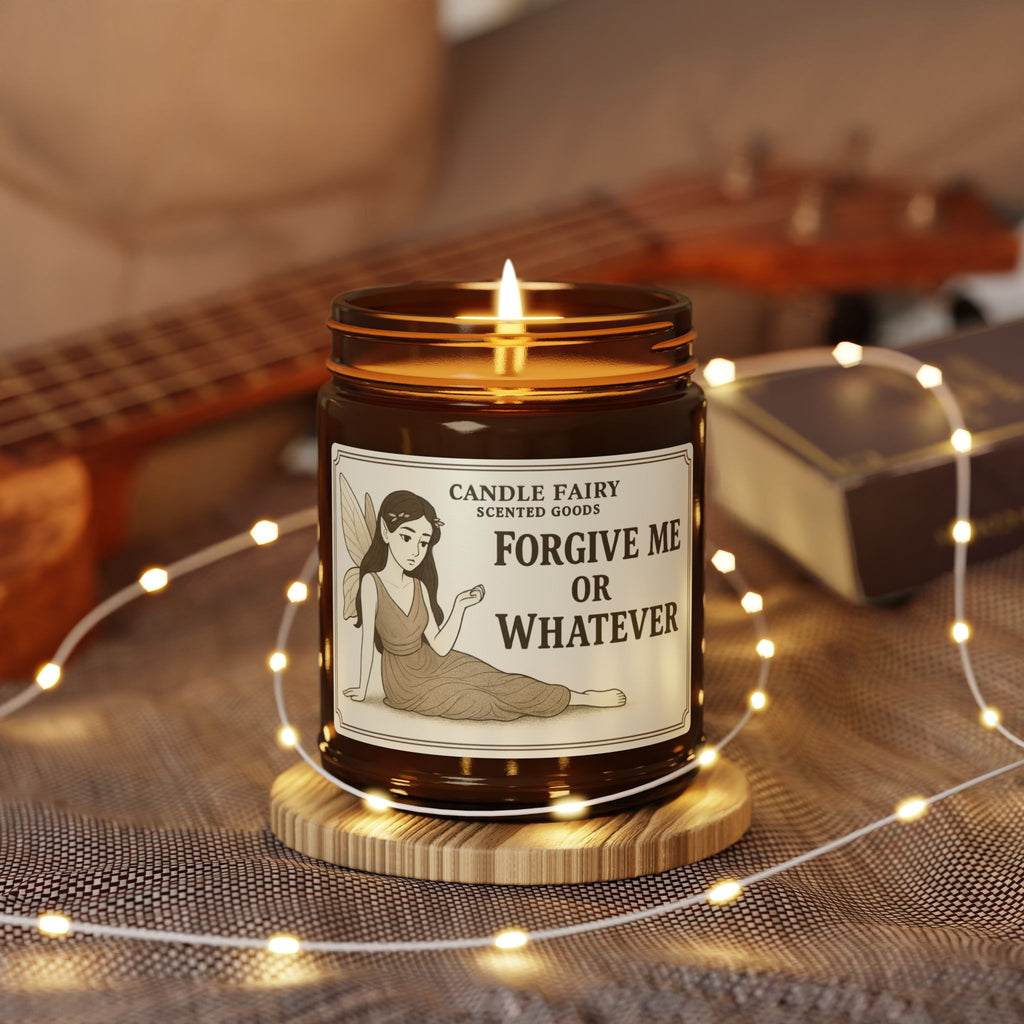 Forgive Me or Whatever Soy Candle — Amber Jar Scented Candle